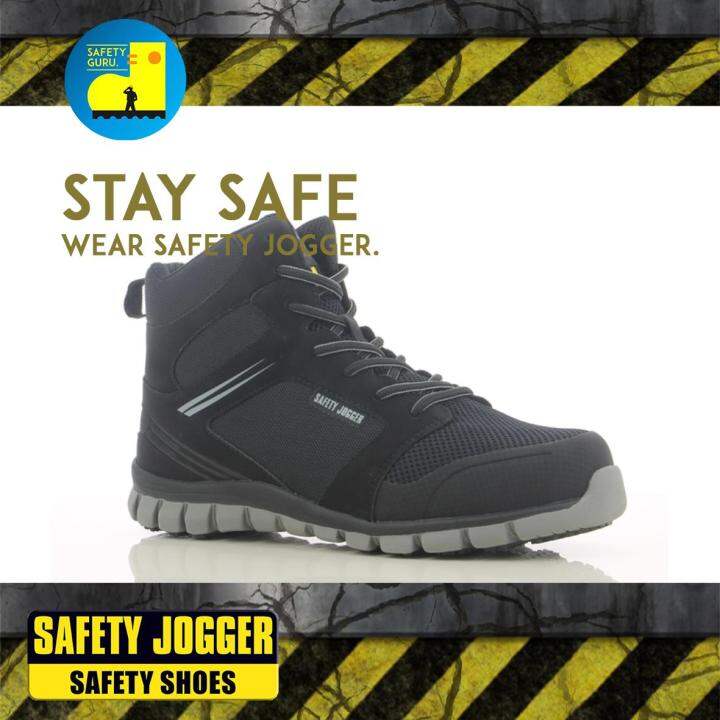 Sepatu Safety Jogger Absolute Black S1P ESD SRC METAL FREE Sepatu
