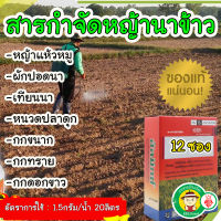 (ส่งไว เห็นผลตายไว) ฆ่าหญ้าในนา 1 กล่อง (12 ซอง) ฆ่าหญ้าคา ฆ่าหญ้าข้าว ฆ่าหญ้าใบกว้าง ฆ่าหญ้าใบแคบ หญ้าในนา