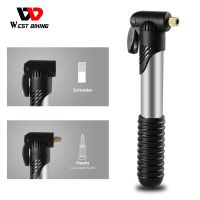 ☞✔┇ WEST BIKING Portable Bicycle Pump AV/FV Valve 2In1 MTB Road Bike Inflator 70PSI Hand Air Pump Ball Tire Tools Cycling Equipment