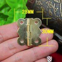 Yellow Butterfly Metal Cabinet Door Luggage Hinge4 Holes DecorFurniture DecorationAntique Vintage25x30mm100Pcs