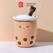 MINISO Simulation Milk Tea Cup Pillow Plush Toy Soft And Comfortable Bear