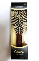 Cameo Cushion Brush แปรงหวีรูปทรงไข่ไนล่อนขาวด้ามใหญ่จับถนัดมือ มีปุ่มที่ปลายนวดหนังศรีษะได้ หวีไม่กินเส้นผม