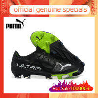 【ของแท้อย่างเป็นทางการ】PUMA Ultra 1.4 Instinct FG/สีดำ  Mens รองเท้าฟุตซอล - The Same Style In The Mall-Football Boots-With a box