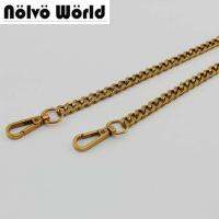 1 piece 8.5mm wide 40cm-130cm Old Gold tone chains shoulder strap,new ladies bags purse curb chain long chain