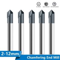 ❀ Chamfer End Mill สำหรับ Caving V Groove Router Bit 60 90 120 องศา 2-12 มม. คาร์ไบด์ V Bits แกะสลักเครื่องตัด 3 ขลุ่ย