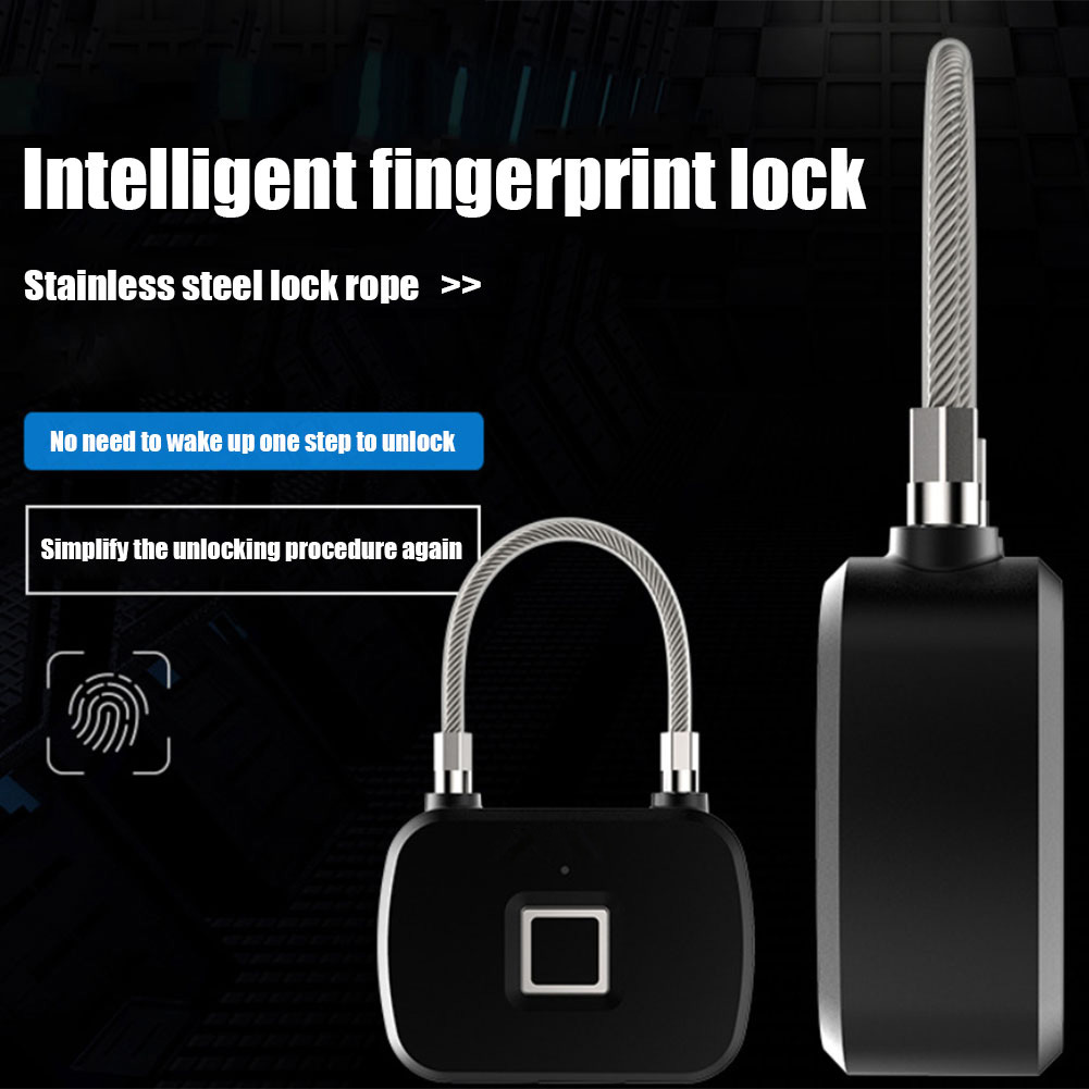 Anytek L13 Smart Keyless Fingerprint Lock Anti Theft Security Padlock Door Lock 