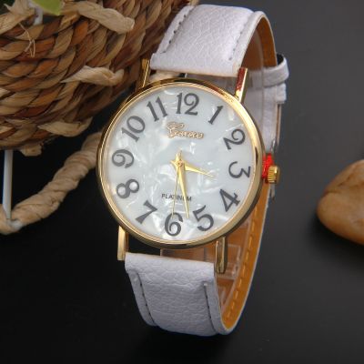 【July hot】 New foreign trade hot style Geneva shell crystal dial men and women watch ladies wholesale