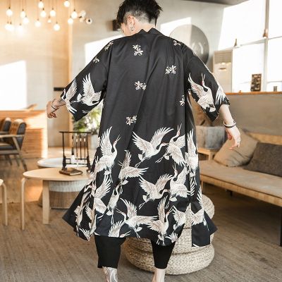 Yukata Haori เสื้อชุดแฟนซีซามูไรผู้ชาย,เสื้อคาร์ดิแกน Kimono ญี่ปุ่นเสื้อกิโมโนเสื้อแจ็กเก็ตเสื้อคลุมกิโมโนผู้ชาย Yukata Haori
