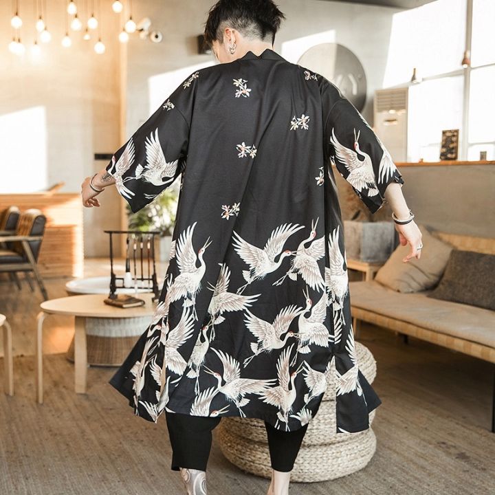 yukata-haori-เสื้อชุดแฟนซีซามูไรผู้ชาย-เสื้อคาร์ดิแกน-kimono-ญี่ปุ่นเสื้อกิโมโนเสื้อแจ็กเก็ตเสื้อคลุมกิโมโนผู้ชาย-yukata-haori