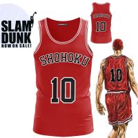 COD SDFSDTFGER Slam Dunk Vest Sleeveless T-shirt Shohoku Basketball Jersey 3D Unisex Tank Cosplay Costume