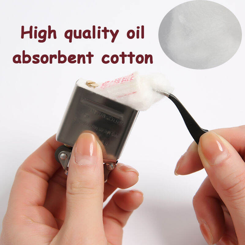 Zippo Lighter Consumables Kit Cotton Wool Pad Parts Hinge Spring Zipo