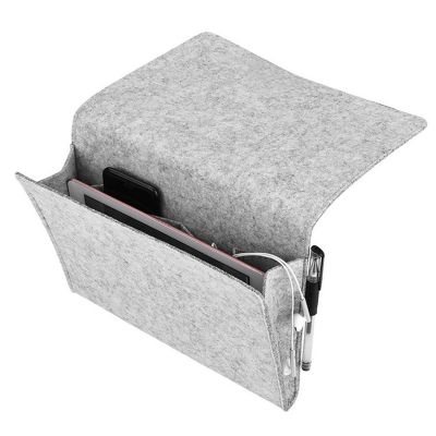 【CC】 Behogar 2mm Thickness Contains Felt Bedside Hanging Organizer Storage Caddy for Table Sofa Beds Hotel