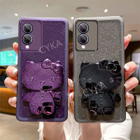 Y17S เคสโทรศัพท์ใหม่ VIVO กับกระต่ายขาตั้งกระจกเคส V29 V27 V27E Y27 Y22S Y15S Y36 Y78 Y02 Y02T Y02A VIVOY17S Y22 Y15A Y01เลนส์กรอบซิลิโคนนิ่มแวววาว