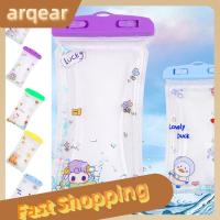 ARQEAR529453คล้องหน้าจอสัมผัสโปร่งใสว่ายน้ำกันน้ำสำหรับการดำน้ำกระเป๋าใส่โทรศัพท์เคสโทรศัพท์ว่ายน้ำใต้น้ำถุงปิดผนึกโทรศัพท์