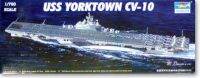 * เป่าแตร05729 1700 USS Yorktown CV-10พลาสติกโมเดล Kit