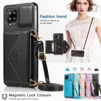 ☢❄✲ Flip Single Buckle Leather Case For Samsung A12 A32 5G A72 A52 With Wallet Stand Card Slot Cover For Galaxy A71 A51 A21S Coque
