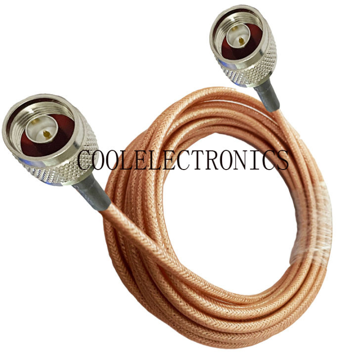 RG400 N Male to N male Connector Double Shielded Copper Braid RF Coaxial cable 50ohm 10/15/20/30/50CM 1/2/3/5/10M