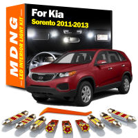 MDNG 8ชิ้น C An BUS ภายในไฟ Led ชุดสำหรับ Kia Sorento 2011 2012 2013แผนที่อ่านโดมลำต้นป้ายทะเบียนแสงรถยนต์หลอดไฟ Led