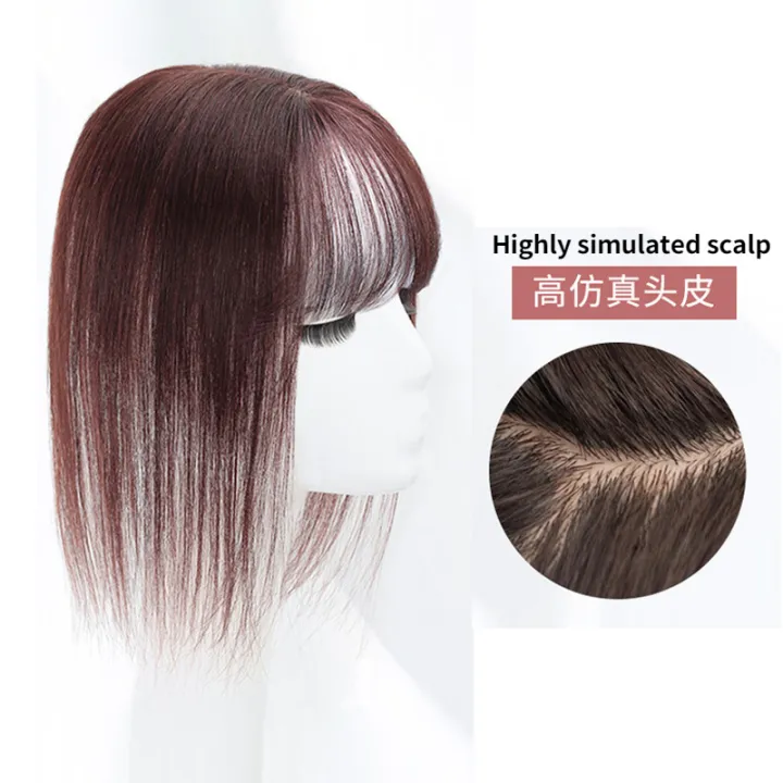 Real Human Hair Wigs for Women Top Hair Supplementing Piece Wig Female Air Bangs Cover Gray Hair Increase Hair Volume Fluffy Hairpiece Invisible Straight Hair Virgin Hair | Lazada PH Real Human Hair Wigs for Women Top Hair Supplementing Piece Wig Female Air Bangs Cover Gray Hair Increase Hair Volume Fluffy Hairpiece Invisible Straight Hair Virgin Hair | Lazada PH