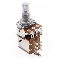 Guitar Bass Push Pull Pot A500K Push Pull Potentiometer Volume Tone Short Split Shaft Switch Pots Pack of 3