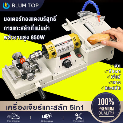 BlumTop เครื่องเจียรสายอ่อน 850W เครื่องเจียร์แกะสลัก 5in1（ตัด/ขัดเงา/เจียร์/เจาะ/แกะสลัก） เครื่องเจียร์ แกะสลัก เครื่องขัดเงา เครื่องแกะสลักมืออาชีพ ความแม่นยำสูง เลื่อยไฟฟ้าบดเครื่องแกะสลักหยกไม้หินขัด