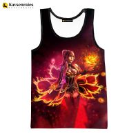 Camisetas sin mangas con estampado 3D de juego Dota 2 para hombre y mujer, ropa de calle informal, 2023