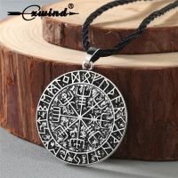 Cxwind Norse Vegvisir Symbol Necklace Protection Symbol viking Men Pendant Magical Staves Compass Necklaces Wholesale Jewelry