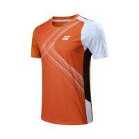 Yonex new badminton clothing quick-drying short-sleeved mens and womens same training clothing sweat-absorbing running clothing tennis clothing