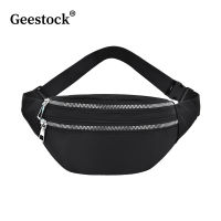 Geestock Сумка Поясная WomenS Waist Bag Nylon Fanny Packs Casual WomenS Chest Bags Man Belt Pouch Travel Hip Bag Sport Bum Bag-ganekd