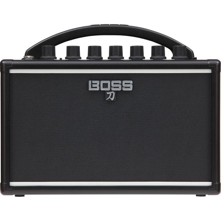 boss-katana-mini-แอมป์กีตาร์-7-วัตต์-ขนาดพกพา-มีเสียงเเอมป์-3-เสียง-พร้อมเอฟเฟค-delay-ในตัว