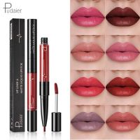 ปากกาดินสอเขียนขอบปาก2 In 1 16สี Fuya Pudaier พร้อมลิปลิปกลอสสีเครื่องสำอางค์กันน้ำได้ลิควิดลิปสติกเครื่องสำอางด้านไม่ซีดลงความชุ่มชื่นริมฝีปากดินสอ