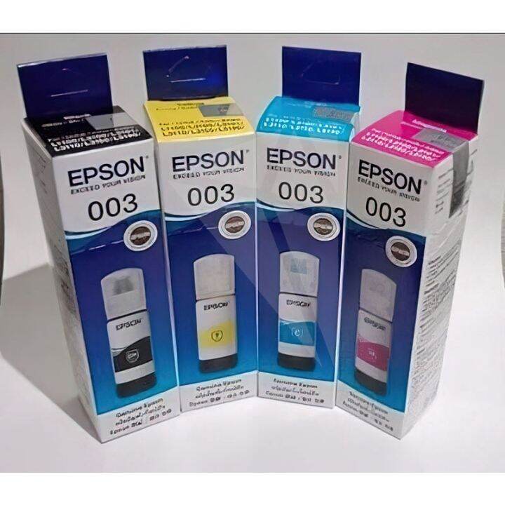 Epson Original Ink Bottle Set Of Colors Black Cyan Yellow Magenta Epson Genuine Ink