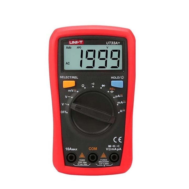 มิเตอร์วัดไฟเเบบดิจิตอล-uni-t-ut33a-digital-multimeter-เป็นระบบออโต้-ใช้งานง่าย