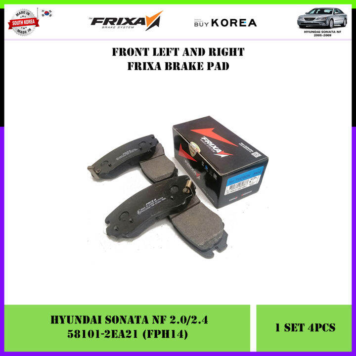 Hyundai Sonata NF 20052009 Front Frixa Brake Pad (FPH14) Lazada