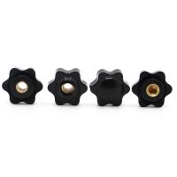 Plum Bakelite Hand Tighten Nuts Handle Thread Star Mechanical Black Thumb Nuts Clamping Knob Manual Nuts M4 M5 M6 M8 M10 Nails Screws Fasteners