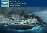 ทรัมเป็ตเตอร์1/144 05912ประเภท DKM VII-C โมเดลเรือรบพลาสติก U-Boat