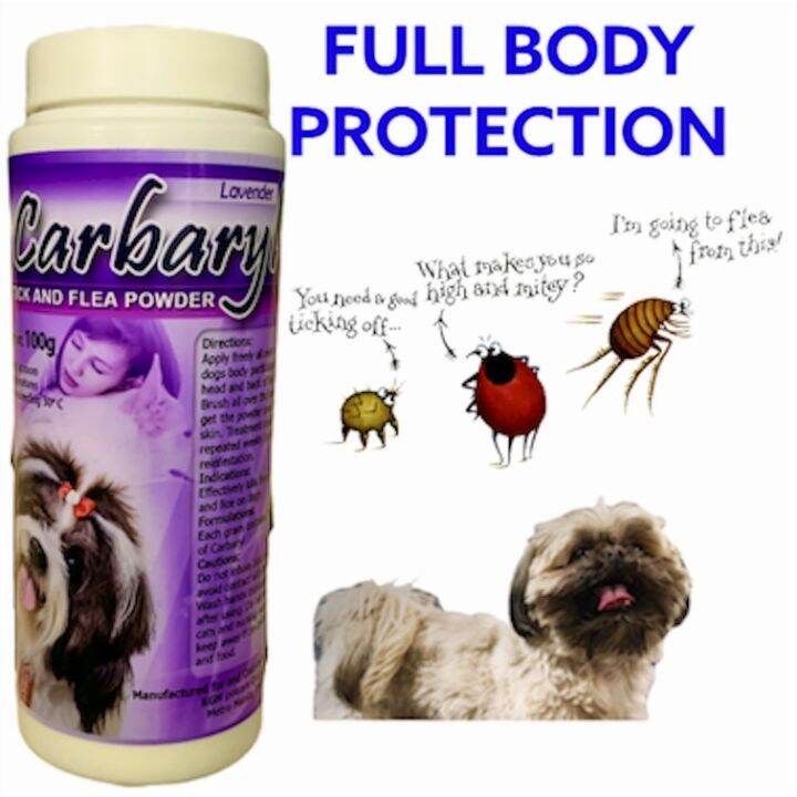 CARBARYL ANTI TICK AND FLEA KILLER SMELLY ODOR REMOVER POWDER LONG LASTING SCENT ANTI GARAPATA