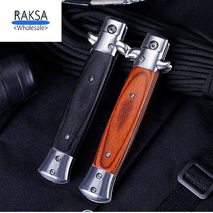 raksa-wholesale-มีดพับ-มีดพก-มีดเดินป่า-อุปกรณ์นิรภัย-มีดสแตนเลส-genuine-italian-knives-italian-stiletto-knife-folding-knife-3cr13-ขนาด-22-5cm-nb003