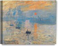 ความประทับใจพระอาทิตย์ขึ้น Claude Monet ขั้นตอนก่อนทำศิลปะผ้าใบ Giclee ศิลปะบนผนังสำหรับการตกแต่งบ้าน30X24 X15