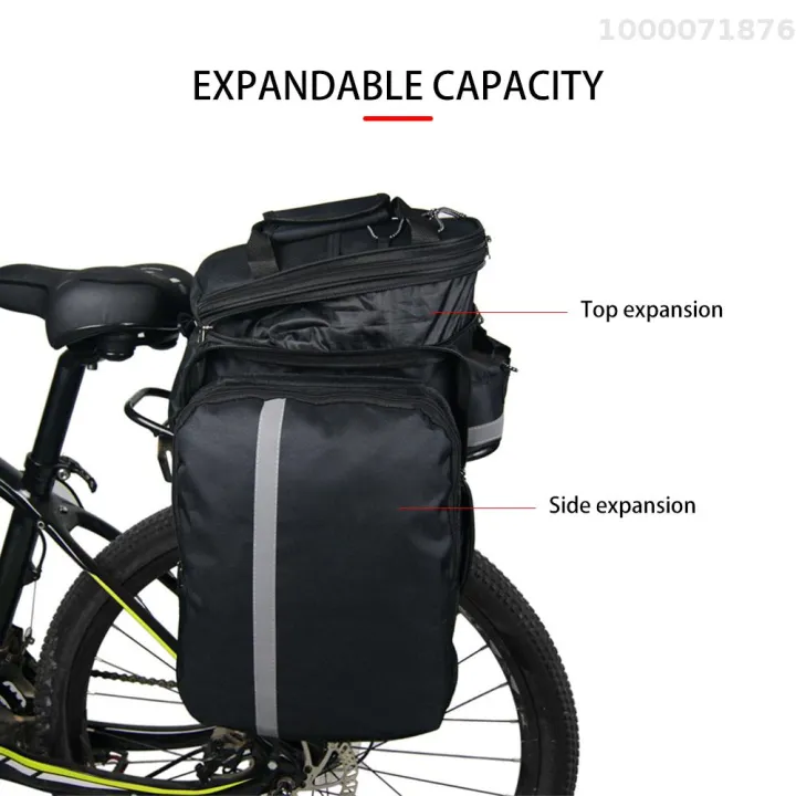 กระเป๋าท้ายจักรยานเสือภูเขากระเป๋าที่นั่งขยายได้-กระเป๋าแร็คจักรยานเสือภูเขาที่เก็บกระเป๋าเดินทางบนหลังคารถพร้อมที่กันฝน