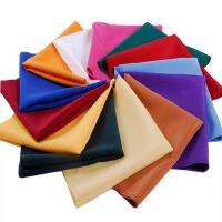 【cw】 1PC Luxury Satin Cloth Square Dinner Napkin for Wedding Party Washable Soft Solid Color Table Napkin Premium Hemmed Handkerchief ！