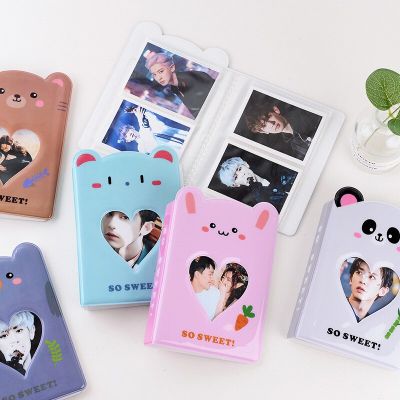 64 Pockets 3 Inch Photo Album Book Cut Out Card for Fujifilm Instax Mini Film LiPlay 11 9 8 90 Link Paper Kpop Photocard Holder  Photo Albums