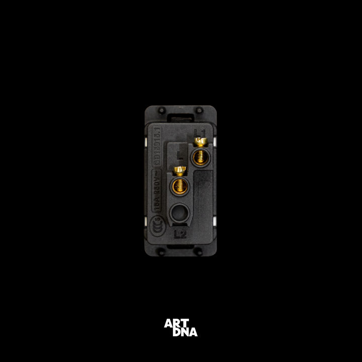 art-dna-รุ่น-c3-ชุดสวิทซ์ธรรมดา-switch-1-way-size-s-สีดำ-ปลั๊กไฟโมเดิร์น-ปลั๊กไฟสวยๆ-สวิทซ์-สวยๆ-switch-design