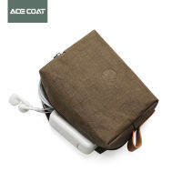 ACECOAT กระเป๋าที่เก็บดิจิตอลเหมาะสำหรับ Apple Huawei คอมพิวเตอร์แล็ปท็อปที่ชาร์จไฟเมาส์ฝาครอบป้องกันการชาร์จชุดหูฟังสมบัติกล่องข้อมูลอุปกรณ์เสริมแบบพกพากระเป๋า Mac โดดเด่นกระดาษคราฟท์ล้างทำจากสองขนาดให้เลือกสำหรับ