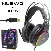 หูฟัง Head Phone Nubwo X85 USB RGB Lighting 7.1Virtual Surround Sound Gaming