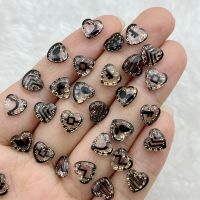 【CC】ﺴ☊  50Pcs New 7mm Multiple Heart-shaped Resin Flatback Ornament Jewelry Making Manicure Hairwear Accessories