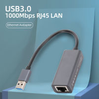 1000Mbps USB 3.0 Type C ถึง RJ45 Ethernet Adapter การ์ดเครือข่าย LAN สำหรับแล็ปท็อปพีซี