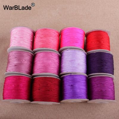 35 Colors 120m 0.8mm Cotton Cord Nylon Cord Thread Chinese Knot String Rope Beads For Jewelry Making Accessories DIY Bracelet
