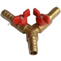 [Fast delivery]Original one-way valve brass gas three-way connector gas pipe gas distribution switch LPG three-way ball valve Y-type three.