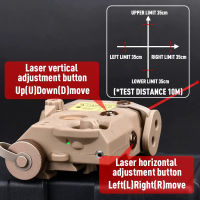 Tactical AN PEQ-15 LA5C Red Dot Green Indicator Surefir M300 M600 Weapon Scout Light Dual Remote Pressure Switch